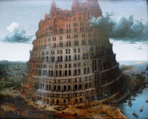 (...of course, despite depictions in movies, in real life the Tower of Babel was probably like as imposing as the Target store that's stuck at the end of the local Mall.)